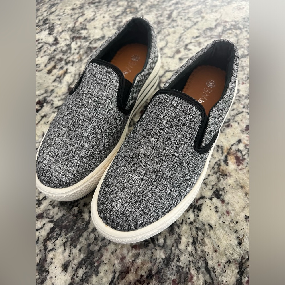BERNIE MEV 38 Verona slip on shoe in Pewter.